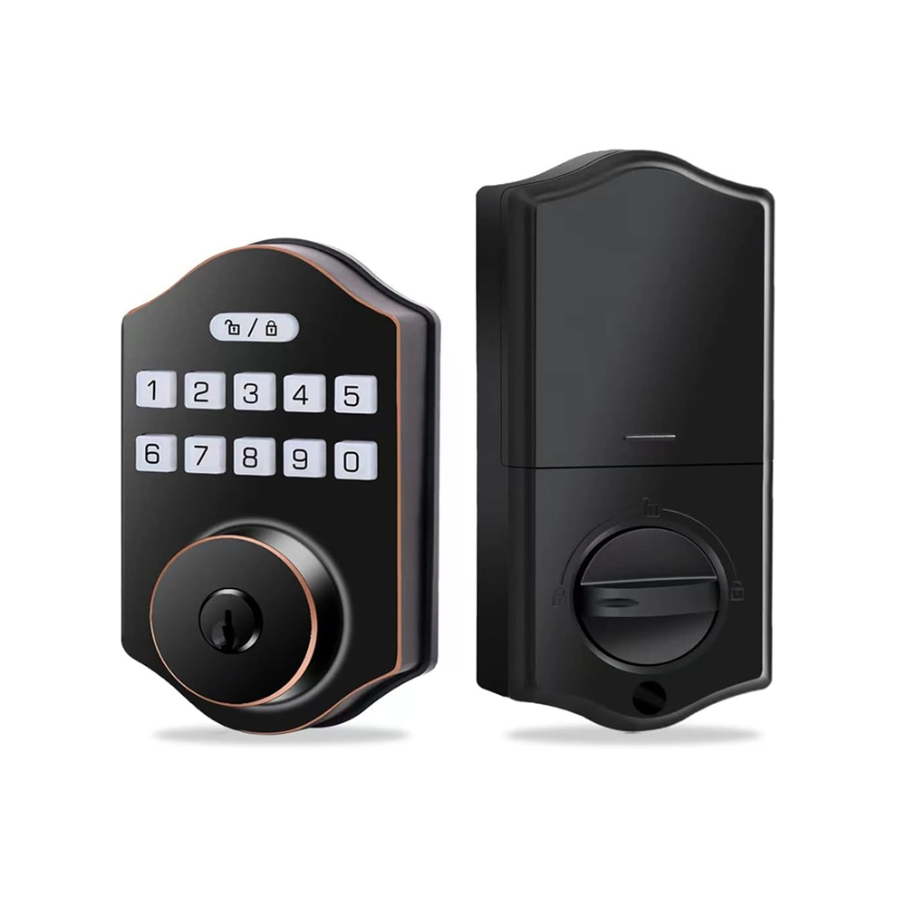 Keyless Entry Door Lock, Electronic Deadbolt With Keypad, Auto Front 100 Users Codes Anti-Peeking 4854076881409