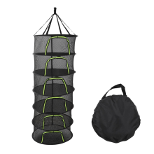 Folding Dry Rack Drying Net for Herbs Hanging Basket Dryer Bag Mesh Herb Flowers Buds Plants - 6 Layers
