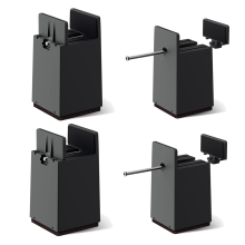 Bed Risers, 4 Inch Adjustable Desk Riser Blocks with Screw Clamp Pack Heavy Duty Chair Raisers Fits 0-2 Widths