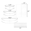 Acrylic Round Cake Disk Set,Cake Discs Set,Comb Scrapers,Dowel Rods,Icing , Smoother for 3 Tier Cakes 4