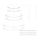 Acrylic Round Cake Disk Set,Cake Discs Set,Comb Scrapers,Dowel Rods,Icing , Smoother for 3 Tier Cakes 2