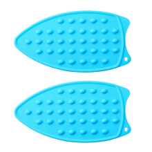 Mini Silicone Heat Resistant Iron Pad, Portable Ironing Stand for Travel and Quilting Use Blue