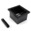 Coffee Grounds Box Desktop Embedded Hollow Bottomless Square Stainless Steel Knocking Bucket 3