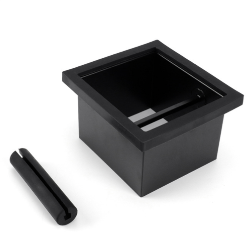 Coffee Grounds Box Desktop Embedded Hollow Bottomless Square Stainless Steel Knocking Bucket 2
