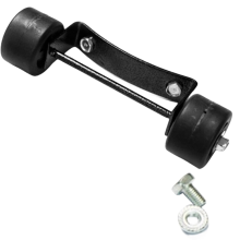 Universal Patio Heater Wheel Kit, Wheels, Bracket + Black Replacement