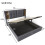 (6FT Super King Size Bed Frame) Linen Ottoman Bed with Wireless Charging, Grey 3