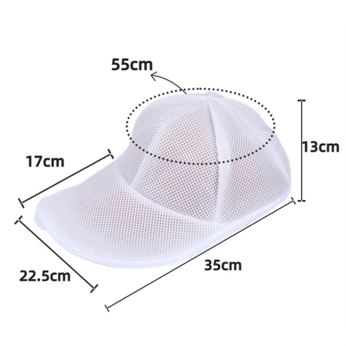 Simple Hat Wash Protector Baseball Cap Cleaner Laundry Bag Washing Machine Mesh New 2Pcs,White 2
