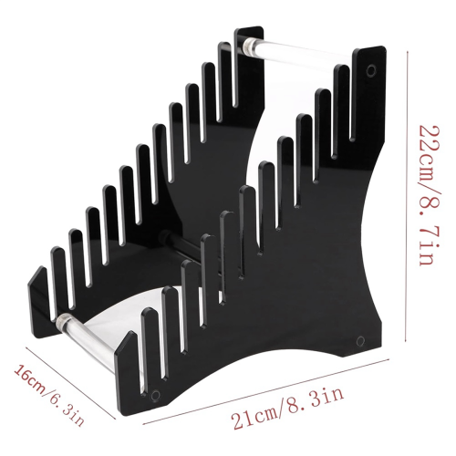 Vinyl Record Storage Holder Rack Tabletop Display Acrylic Floating B 2