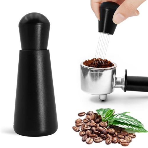Espresso Distribution Tools,12 Needles 0.4mm Coffee Stirrer Stirring Tamper Distributor Tool with Stand A 2