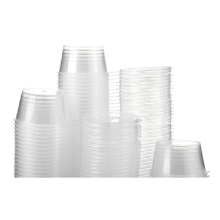 200 Sets Plastic Disposable Portion Cups with Lids 40Ml Airtight Souffle Condiment Containers Shot for Sauce
