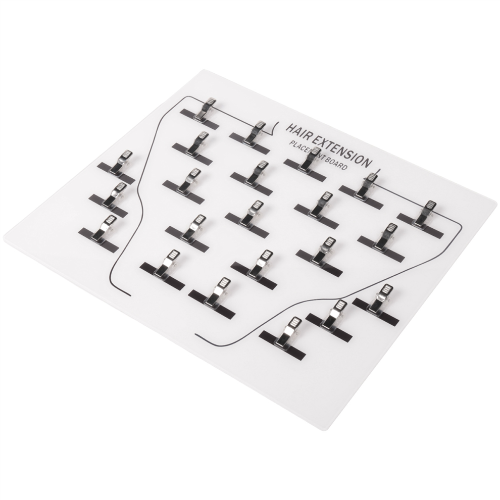 Saudism Extension Holder Acrylic Hair Board-Clip In Wig Grafting Plate For Hairpieces Professional Salon Home