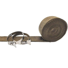 Fireproof Pipe Wrap Anti Scalding Chimney Ribbon Stove Flue Protector with 2 Clamp
