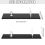 2 Pcs Acrylic Knife Display Stand Fixed Blade Collection Holder for Single Wide 4