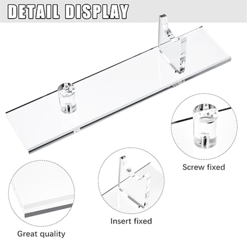 2 Pcs Acrylic Knife Display Stand Fixed Blade Collection Holder for Single Wide 2