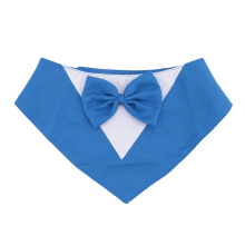 Dog ,Formal Wedding Collar with Bow Tie,Dog Birthday Costume Pet Party,Dog Valentines Outfit Cosplay,L Blue