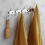 Coat Racks for Wall - Stainless Steel Hooks (2 Pack) Heavy Duty Mounted Hanger 6