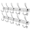 Coat Racks for Wall - Stainless Steel Hooks (2 Pack) Heavy Duty Mounted Hanger 2