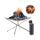 Folding Campfire Stand Portable Fire Pit Outdoor Metal Holder Brackets,Medium 4