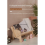 Wooden Tilted Tabletop Bookshelf Kids Bookcase Rustic Desktop Storage Organizer Display 9