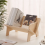 Wooden Tilted Tabletop Bookshelf Kids Bookcase Rustic Desktop Storage Organizer Display 6