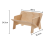 Wooden Tilted Tabletop Bookshelf Kids Bookcase Rustic Desktop Storage Organizer Display 3