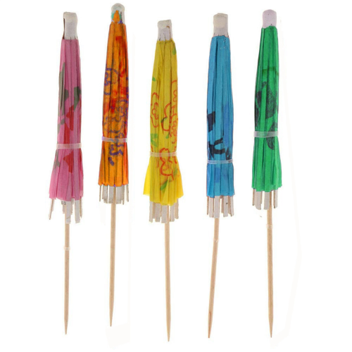 200PCS Cocktail Umbrella Picks Assortments