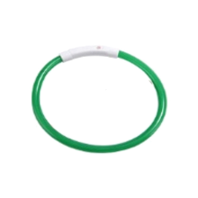LED Light Dog Collar Detachable Glowing USB Charging Luminous Leash for Pet Products Charge Green