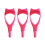 Eyelashes Tools Mascara Shield Applicator ,Eyelash Tool Upper Lower Eye Lash Guard Rose Red 1