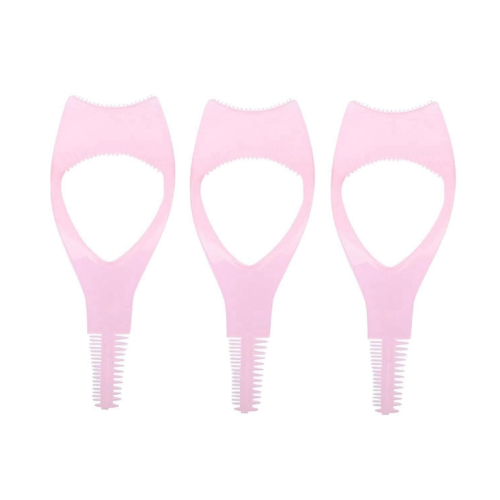 Eyelashes Tools Mascara Shield Applicator ,Eyelash Tool Upper Lower Eye Lash Guard Pink