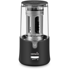 tenwin Electric Pencil Sharpener for 6-12mm Pencils and Colored Pencils, Plug in Design with Auto-Stop Function, Suitable for Artists, Office,