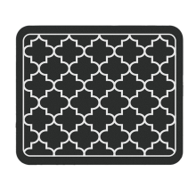 Coffee Mat Absorbent Dish Drying for Kitchen Counter-Coffee Bar Accessories Fit Under Maker Black 50X30cm