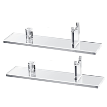 2Pcs Knife Display Stand Acrylic Case Desktop Display, Single Holder for Home Decor (Clear Base)