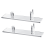 2Pcs Knife Display Stand Acrylic Case Desktop Display, Single Holder for Home Decor (Clear Base) 1