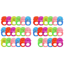 LED Light Up Ring Bumpy Rings Flashing Light-Up Toy Birthday Rewards Eggs Filler Glow Party Supplies