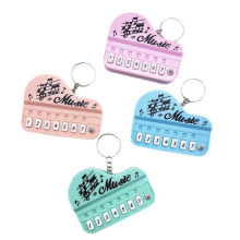 Keychains for Electronic Keyboard, Instrument Pocket Size Micro-Type Piano Toy Keychain Bag Charm Key Chain-D