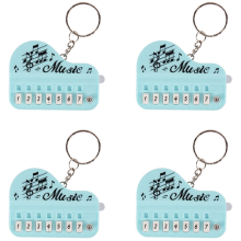 Keychains for Electronic Keyboard, Instrument Pocket Size Micro-Type Piano Toy Keychain Bag Charm Key Chain-A