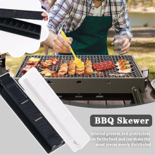 Barbecue Skewer Mold Single Row Kebab Maker Manual Kabob for Outdoor BBQ Practical Tool Tools