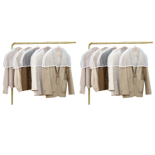 Clothing Dust Cover Home PEVA Transparent Hanging Pocket Coat Covered Sleeve Clothes Half -Body
