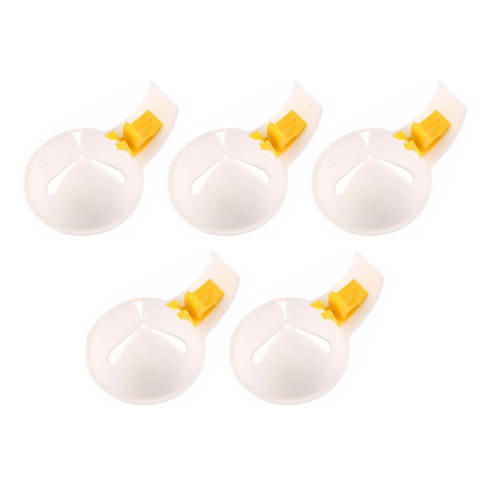 5Pcs Egg Yolk and White Separator Silicone Gel Shell Filter Baking Kitchen Supplies