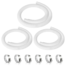 3Pcs 1.25in Pool Hose,59in Long Accessory Pump Hoses for 1-1/4in Diameter All Above Ground Filter Pumps