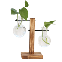 C Plant Propagation Stations Desktop Terrarium,Glass Planter with Stand,Propagation Station for Hydroponics Plants
