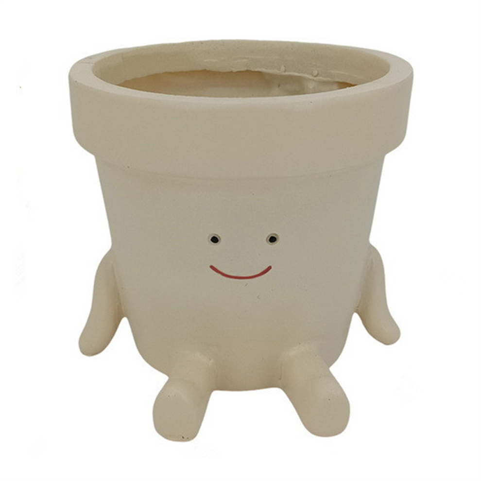 Smile Face Planter Pot Funny Plant for Indoor Outdoor Plants Cute Head Decorative Flower B-image-OPC-PJSKNJG-NEW