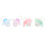 4Pcs Binkies Light Slim Lovely Shape Comfortable 8