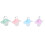 4Pcs Binkies Light Slim Lovely Shape Comfortable 2