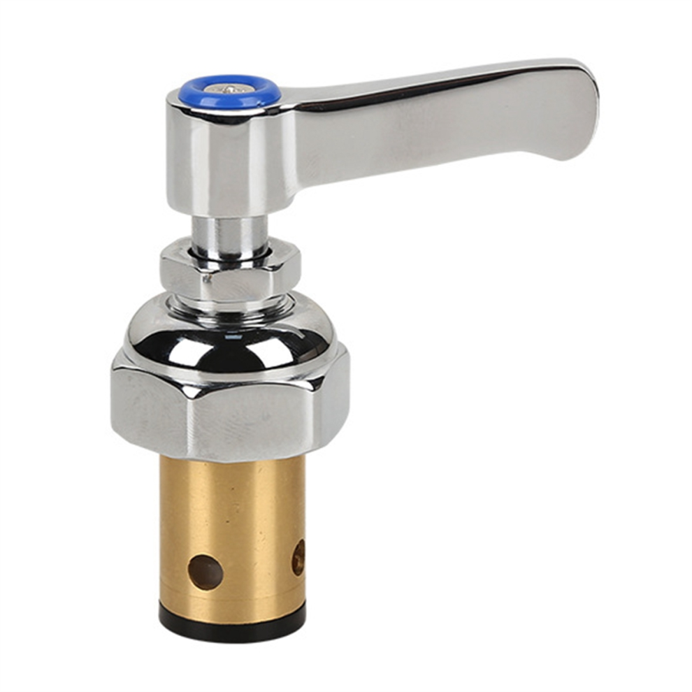 Handle Stem Assembly Fits For Brass Faucets Replace 002713-40 002714-40, Blue Cold Side Spindle 4853340812156