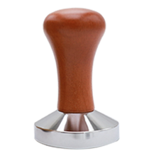 Coffee Tamper Wooden Stainless Steel Base Suitable for Espresso Machine Accessories 58mm