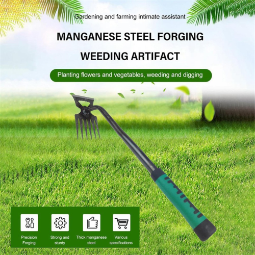Garden Weeding Teeth, Remover Tool, Hand Uprooting Weeder Multi-Purpose Puller, Puller Tool with Forgeds Steel, A 2