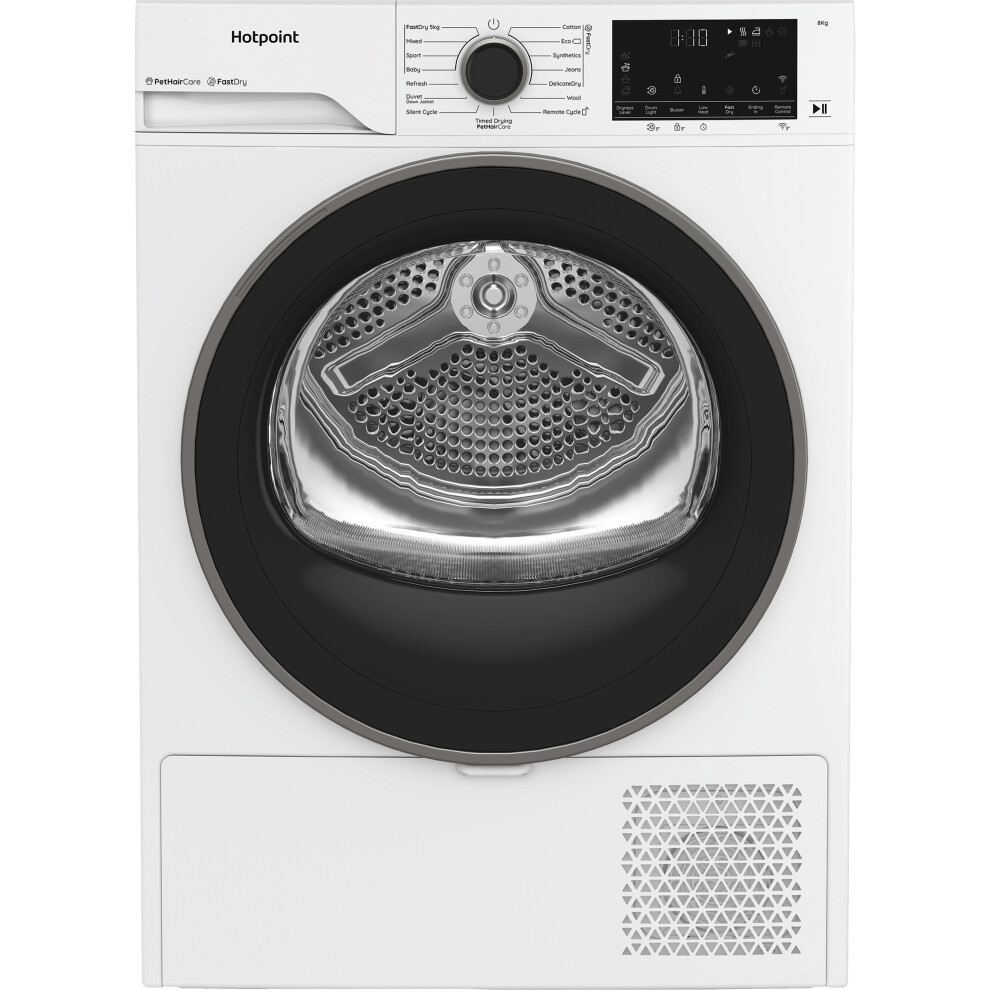 Hotpoint Fabiccare C Hd 84M Wbs Uk 8Kg Heat Pump Tumble Dryer - White - A+++ Rated