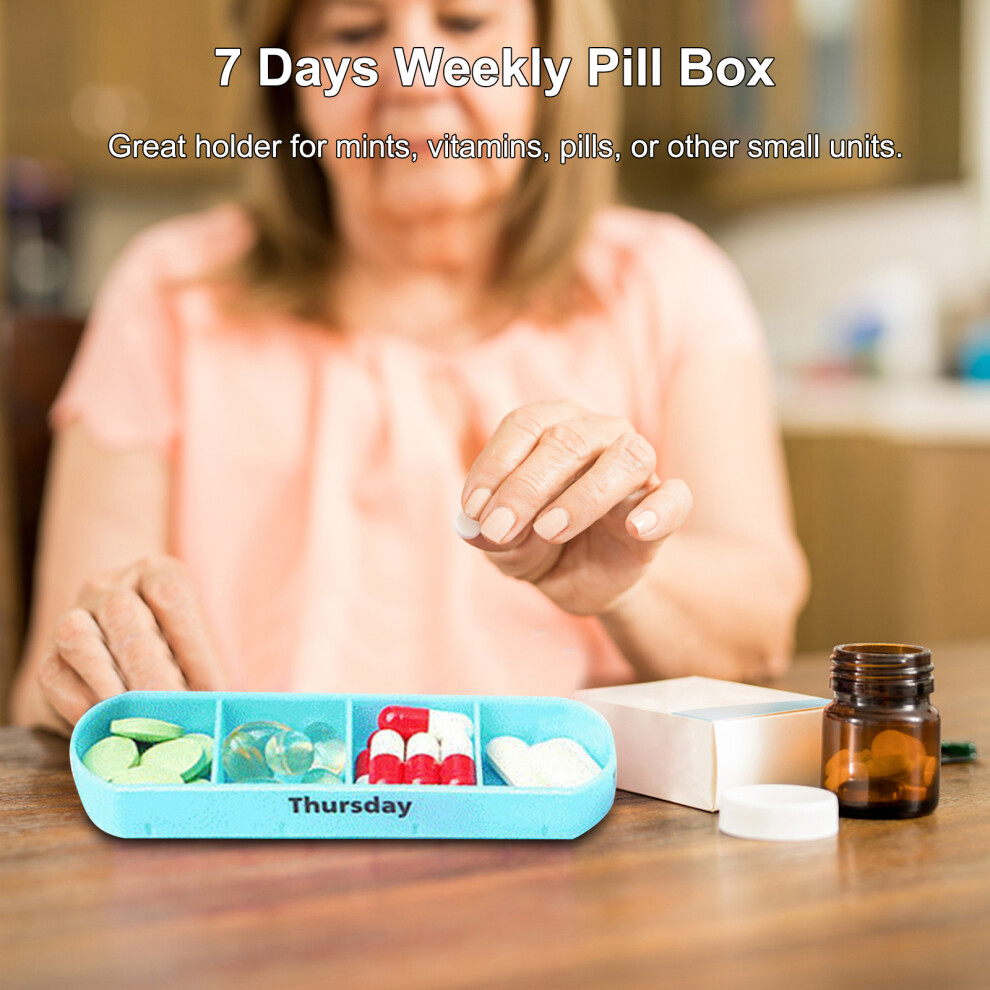 7 Days Weekly Pill Box 28 Compartments Pill