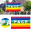 Colorful Peace Flag Polyester Pacifist Flag 90 X 5